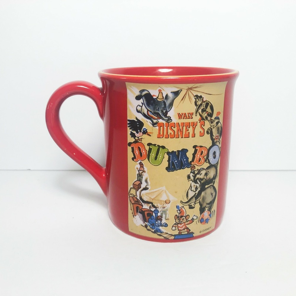 Dumbo Disney Store Coffee Mug Carnival Red Large Movie Moments